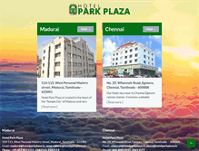 Tablet Screenshot of hotelparkplaza.in